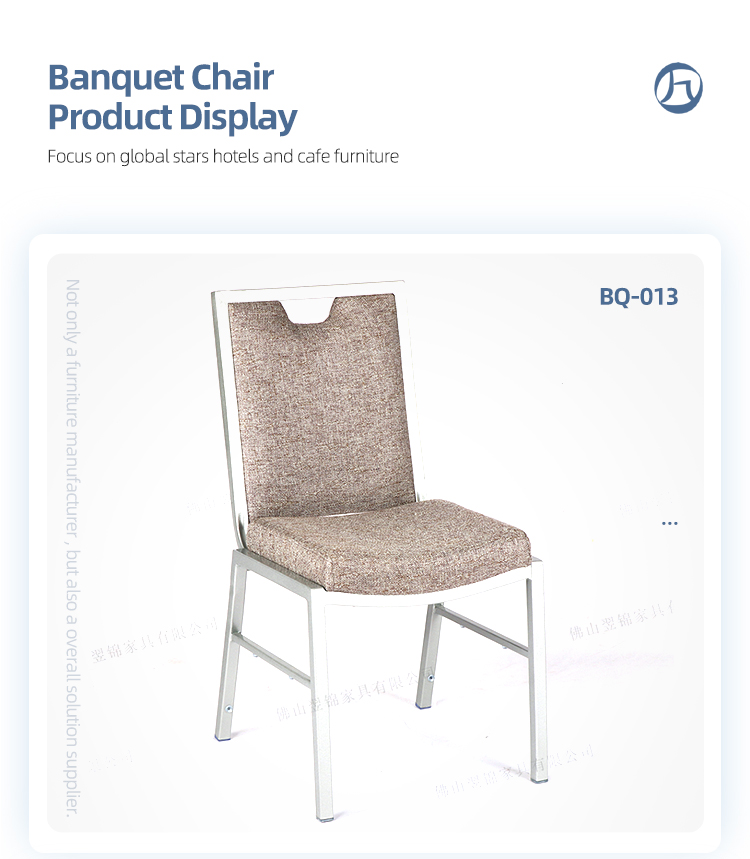 Modern unique design aluminum stacking banquet armless dining chair for hall