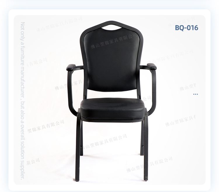 High quality banquet hall metal frame stacking restaurant banquet armrest chair with 3 years warranty