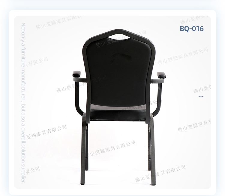 High quality banquet hall metal frame stacking restaurant banquet armrest chair with 3 years warranty