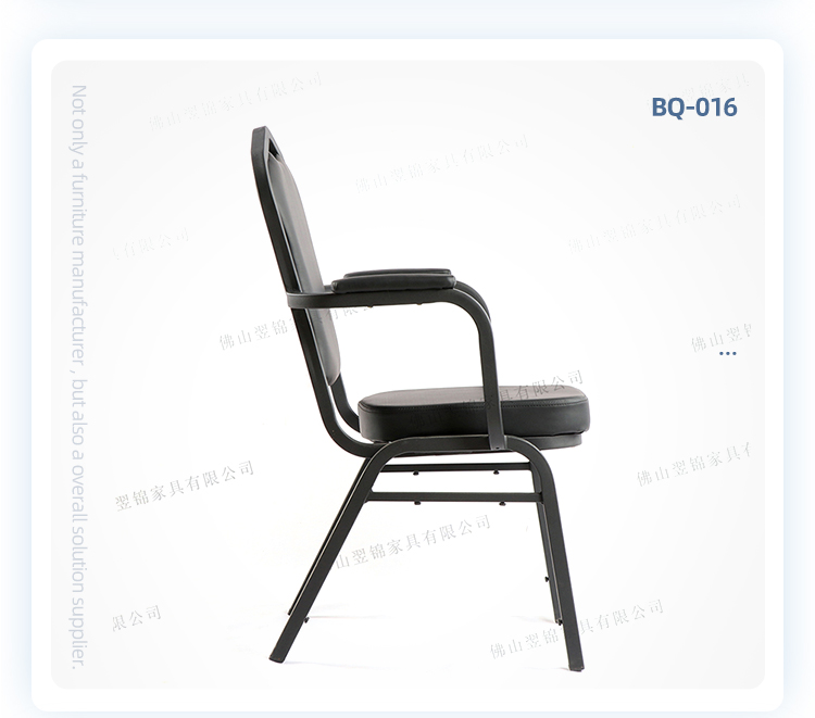 High quality banquet hall metal frame stacking restaurant banquet armrest chair with 3 years warranty