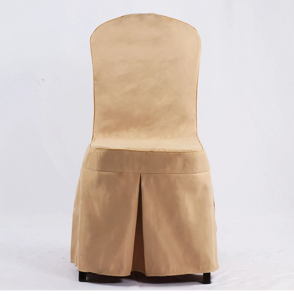 MHJ furniture - Newest Hotel Banquet Ruffled Champagne Polyester Chair Cover Chair cover/Table cloth/Napkins/Sash 1