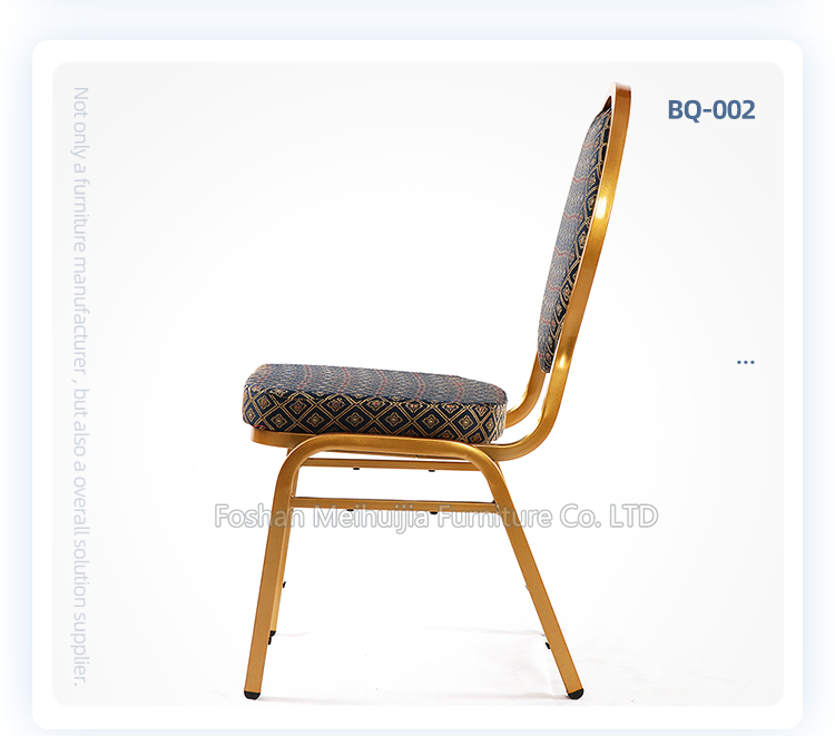 High quality round back iron banquet chair for hotel wedding party