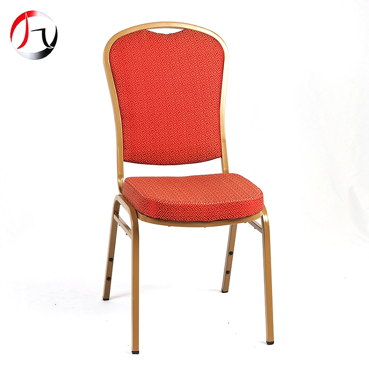 MHJ furniture - Modern Design Iron Restaurant Chais Red Stacking Banquet Chair With Backrest Steel/iron chair 1