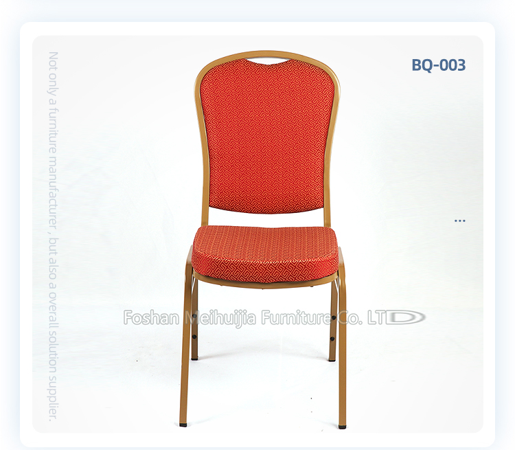 Modern design iron restaurant chais red stacking banquet chair with backrest
