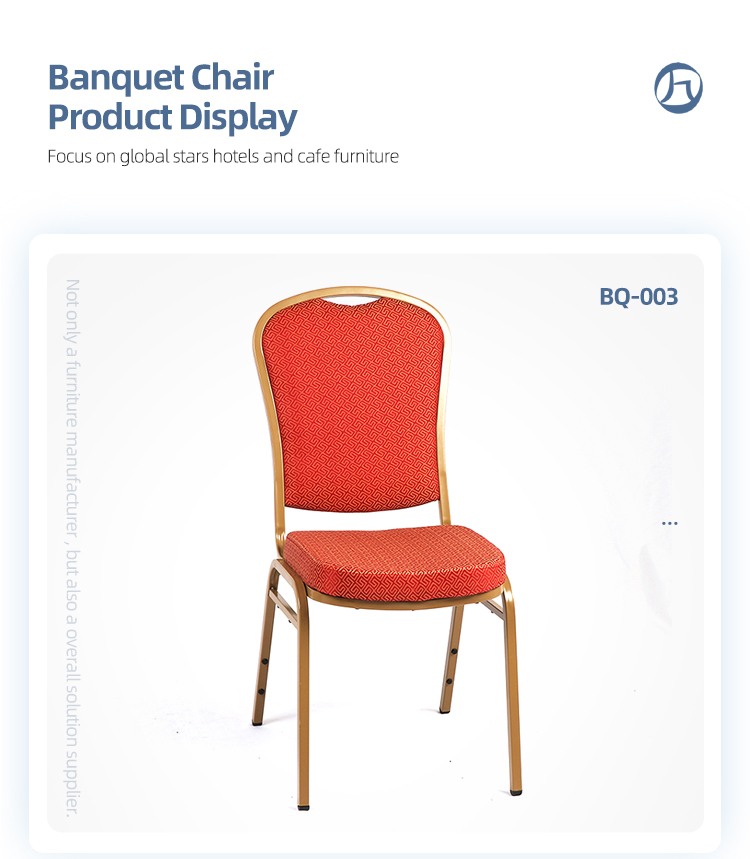 Modern design iron restaurant chais red stacking banquet chair with backrest