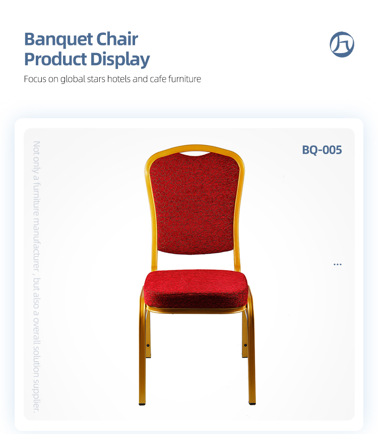 Restaurant furniture aluminum banquet stacking chair with with high density mold foam seat pad