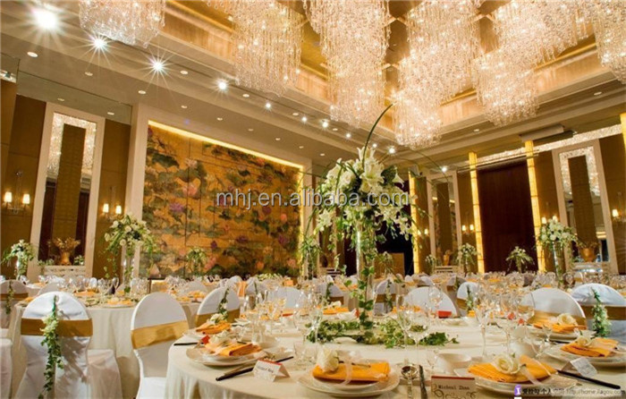 MHJ furniture - 72 Inches High Quality White Polyester Printed Round Table Clothes Chair cover/Table cloth/Napkins/Sash 8