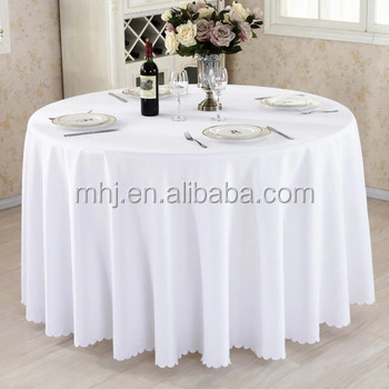 MHJ furniture - Factory Wholesale Polyester Hotel Round Table Clothes Table Cover Chair cover/Table cloth/Napkins/Sash 1