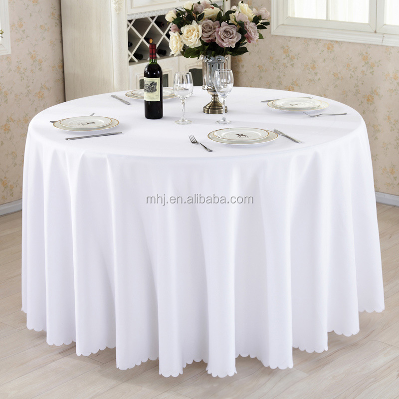 MHJ furniture - Factory Wholesale Polyester Hotel Round Table Clothes Table Cover Chair cover/Table cloth/Napkins/Sash 8