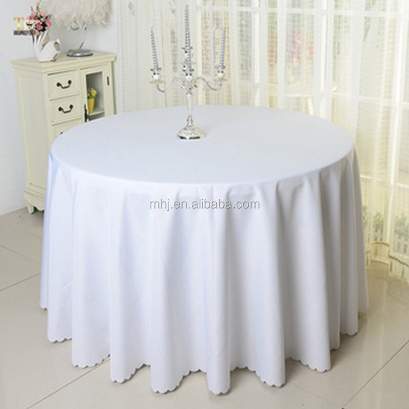 MHJ furniture - Factory Wholesale Polyester Hotel Round Table Clothes Table Cover Chair cover/Table cloth/Napkins/Sash 9