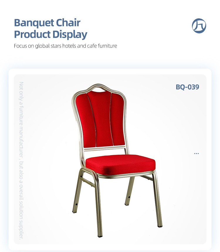 Wholesale stackable aluminum banquet chairs red velvet wedding hotel chair