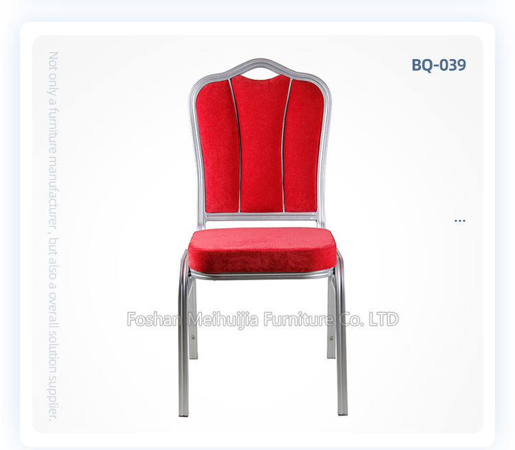 Wholesale stackable aluminum banquet chairs red velvet wedding hotel chair