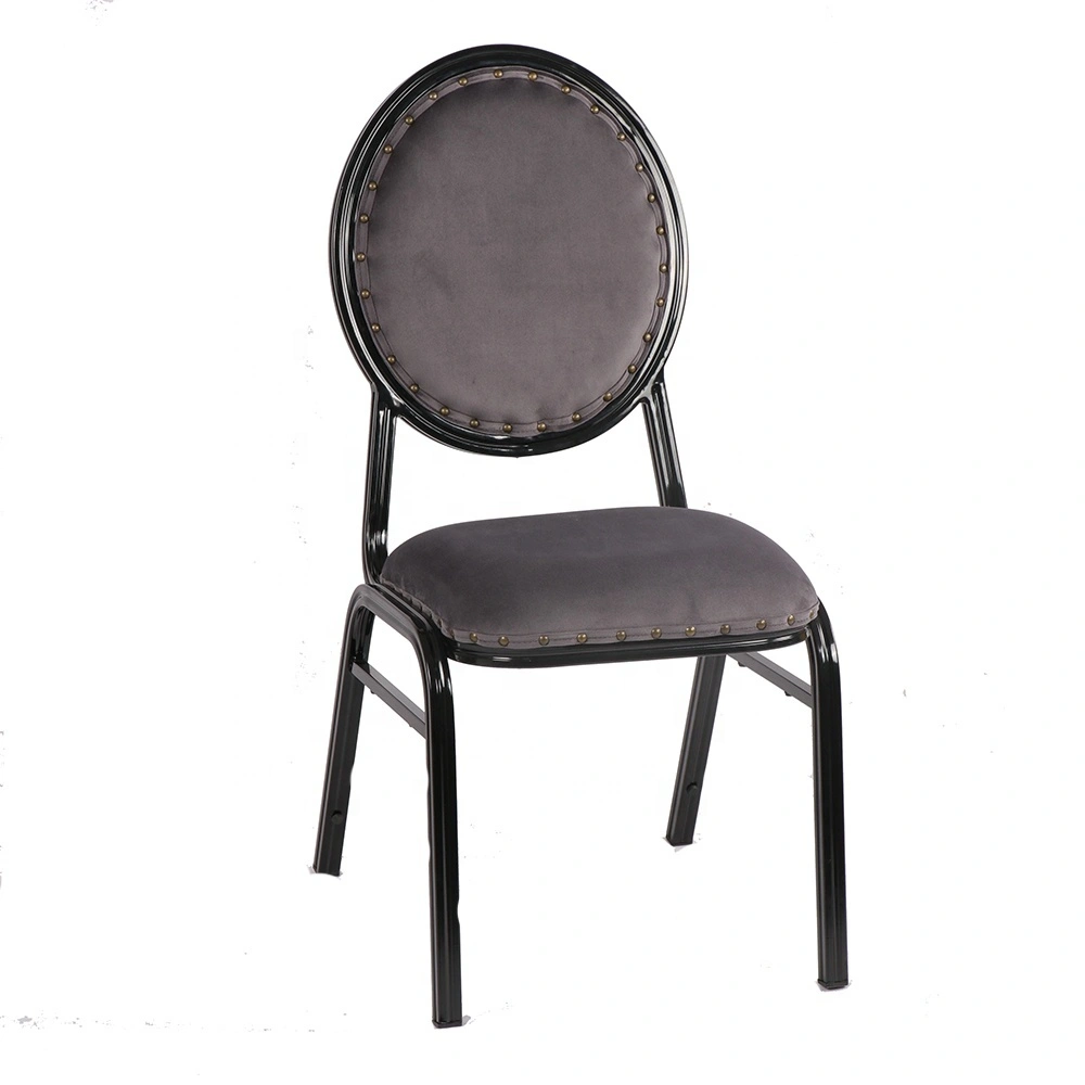 MHJ furniture - Hot Sale Factory Outlet Stackable Aluminum Round Back Hotel Banquet Chair Banquet chair 1