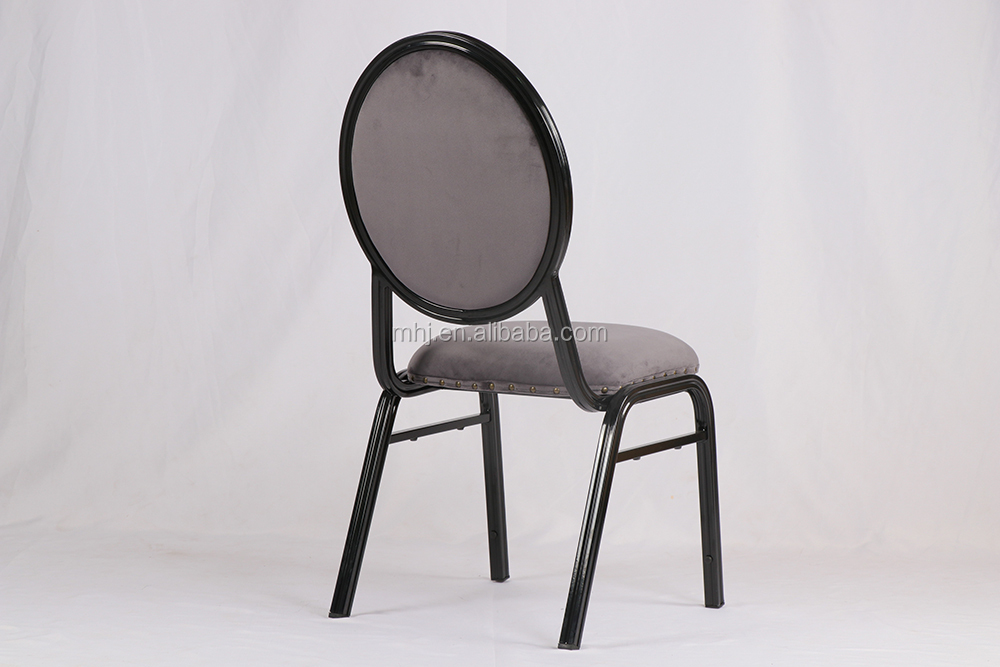 MHJ furniture - Hot Sale Factory Outlet Stackable Aluminum Round Back Hotel Banquet Chair Banquet chair 12