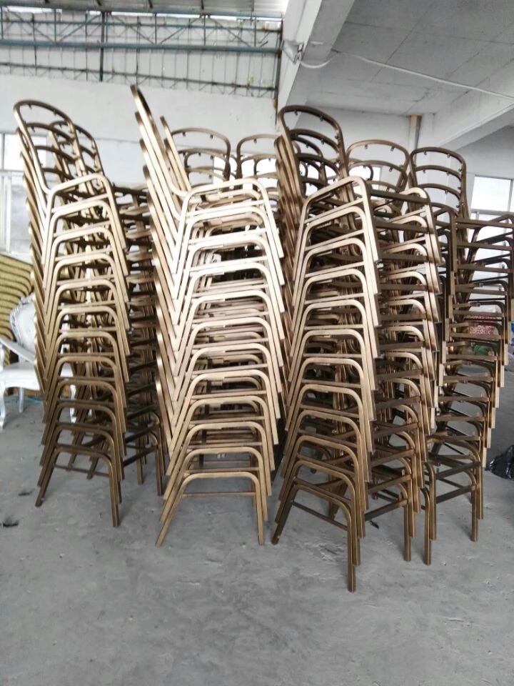 MHJ furniture - Hot Sale Factory Outlet Stackable Aluminum Round Back Hotel Banquet Chair Banquet chair 16