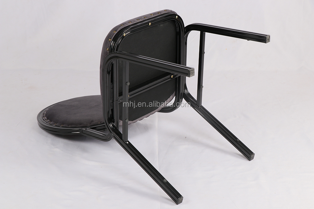 MHJ furniture - Hot Sale Factory Outlet Stackable Aluminum Round Back Hotel Banquet Chair Banquet chair 13