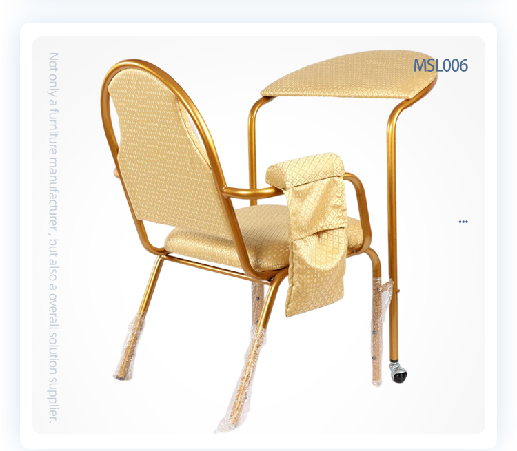 Cheap price iron stackable muslim islam prayer chair with movable panel