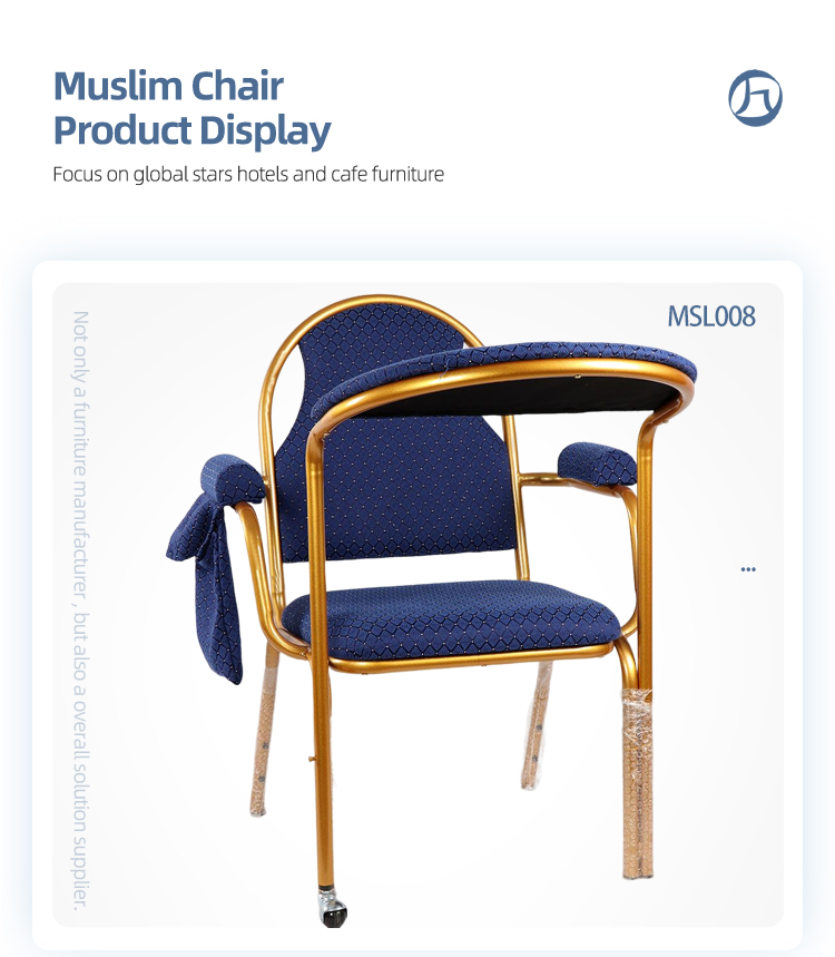 wholesale steel metal stacking worship muslim prayer chair