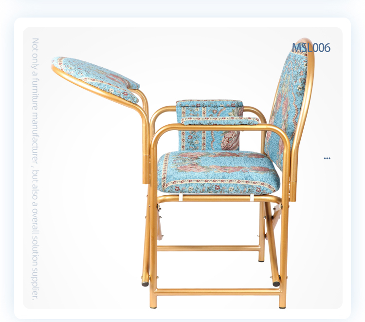 Factory price portable folding advanced metal mosque muslim prayer chair