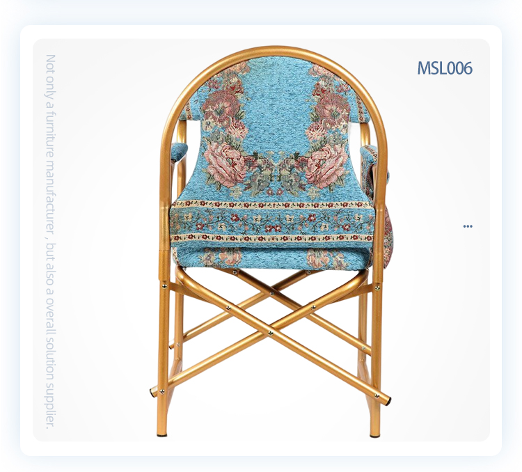 Factory price portable folding advanced metal mosque muslim prayer chair
