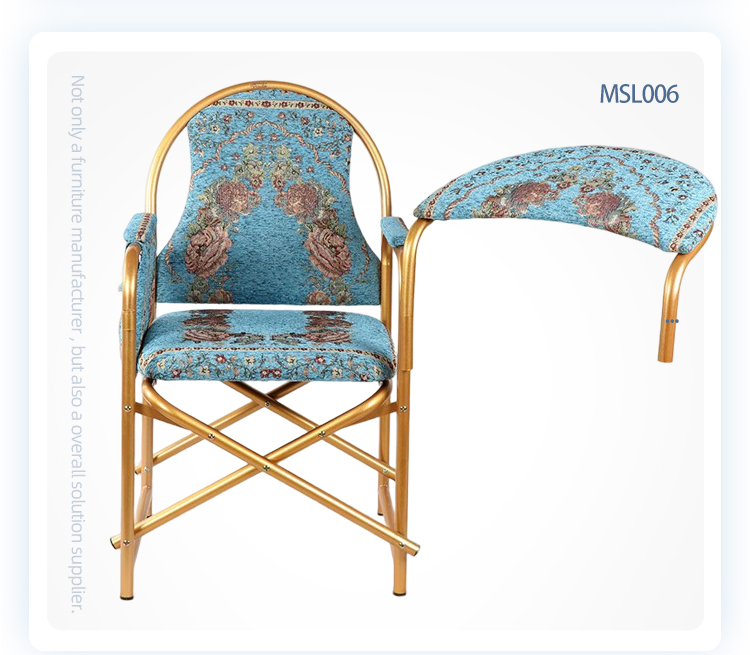 Factory price portable folding advanced metal mosque muslim prayer chair