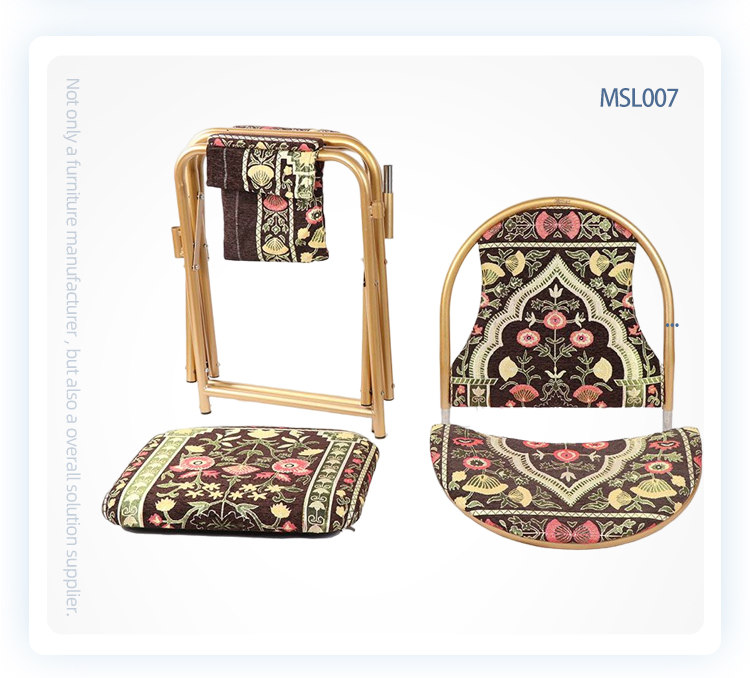 Luxury back rest prayer recline foldable muslim prayer chair folding in pakistan