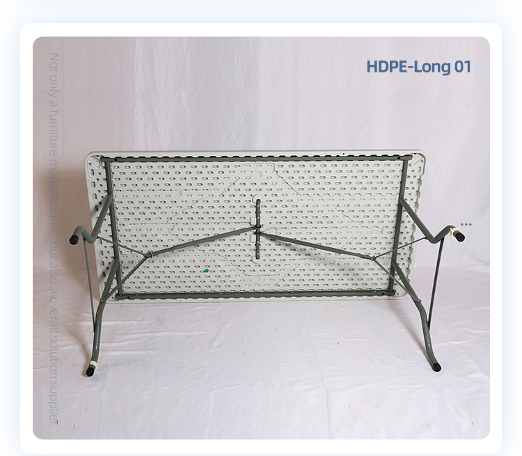 Outdoor furniture hdpe folding rectangle restaurant event banquet 8 people table