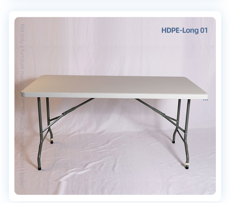 Outdoor furniture hdpe folding rectangle restaurant event banquet 8 people table
