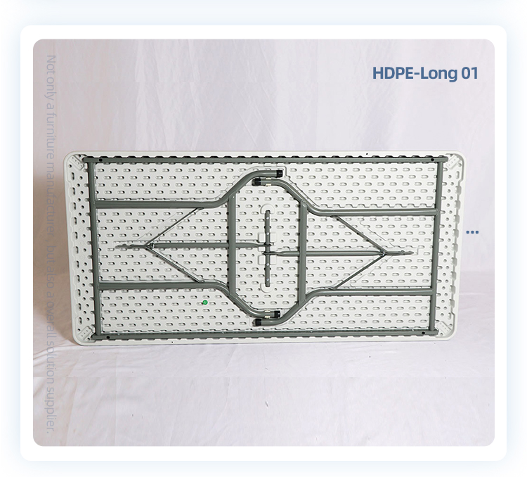 Outdoor furniture hdpe folding rectangle restaurant event banquet 8 people table