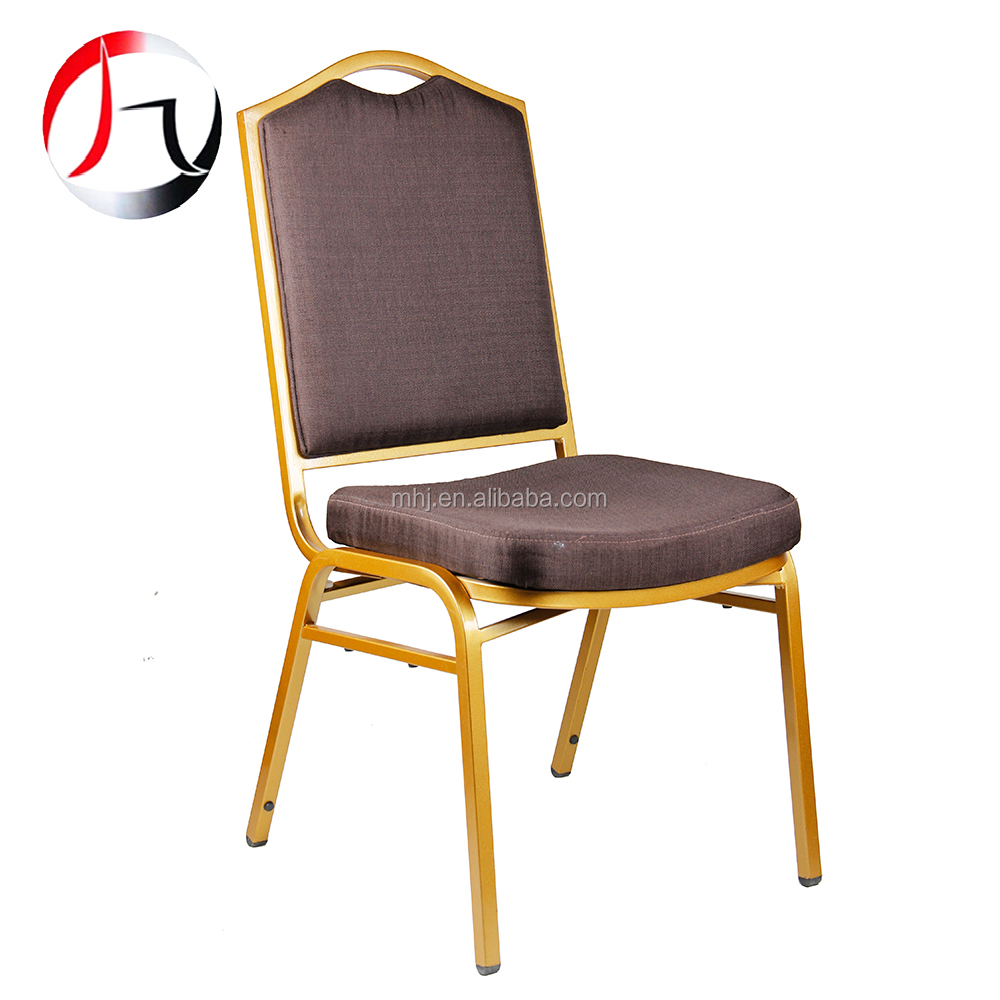 MHJ furniture - 2023 Hot Sale Stackable Aluminum Hotel Wedding Banquet Chair Banquet chair 12