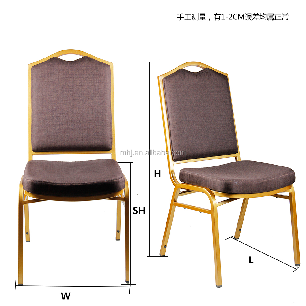 MHJ furniture - 2023 Hot Sale Stackable Aluminum Hotel Wedding Banquet Chair Banquet chair 13