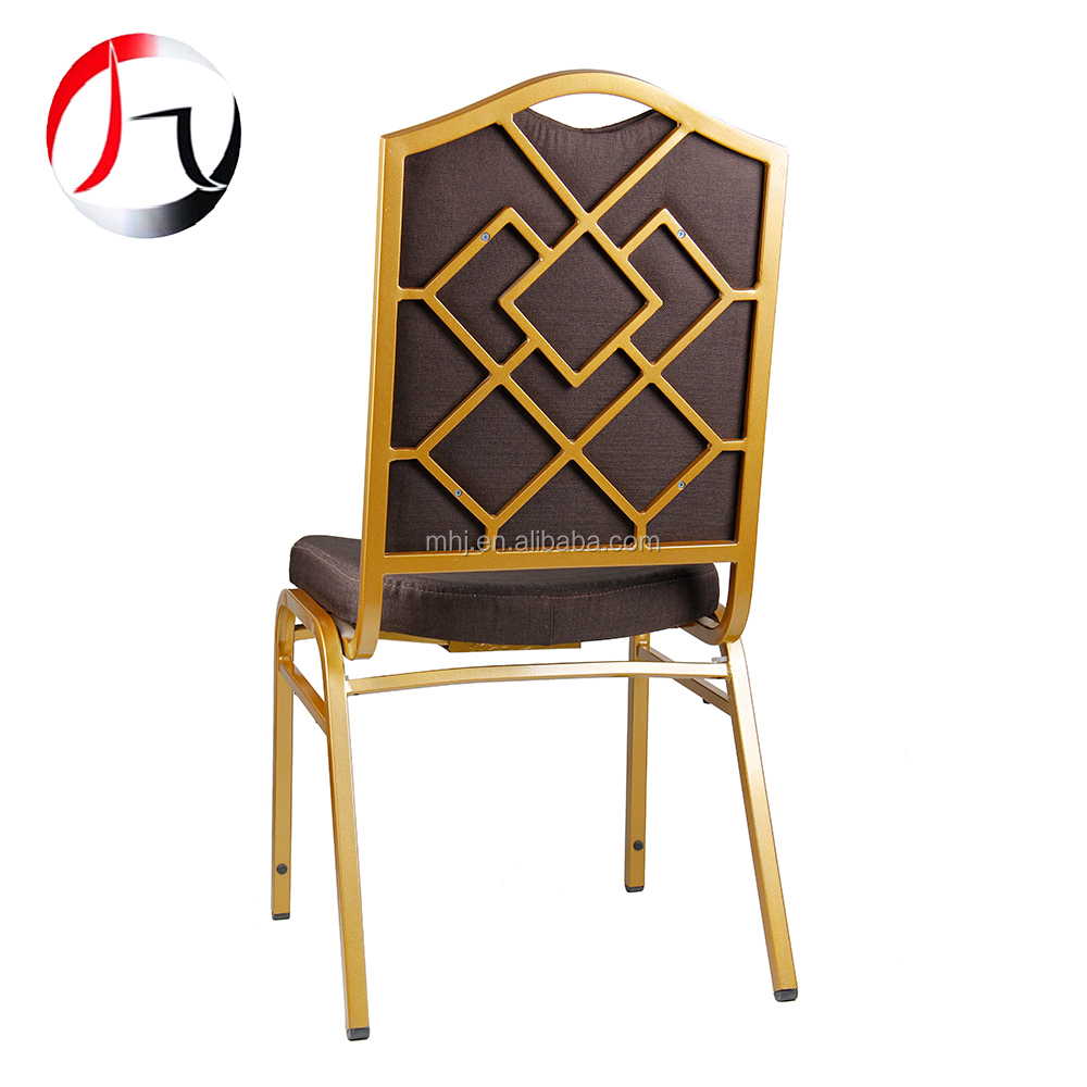 MHJ furniture - 2023 Hot Sale Stackable Aluminum Hotel Wedding Banquet Chair Banquet chair 10