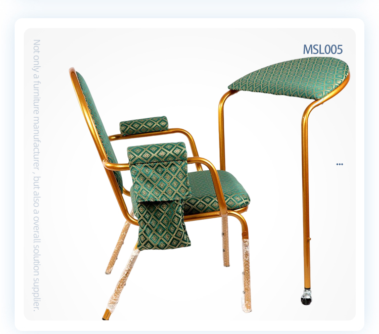 New design green church Islamic mosque muslim prayer chair with arms
