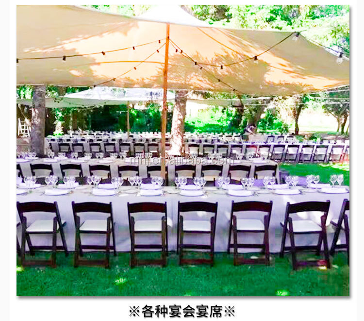 MHJ furniture - Portable Plastic White Folding Wedding Chairs Plastic chair and table 18