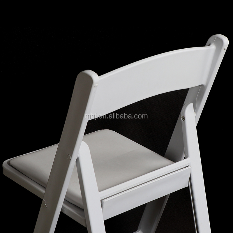 MHJ furniture - Portable Plastic White Folding Wedding Chairs Plastic chair and table 12