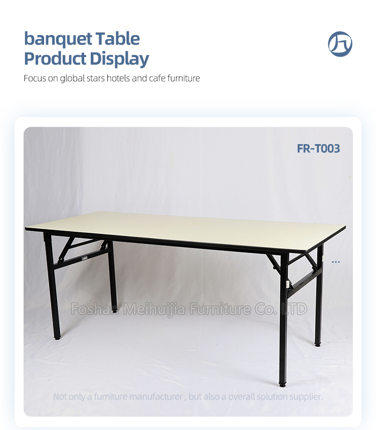 Wholesale foldable hotel event indoor restaurant rectangle folding tables
