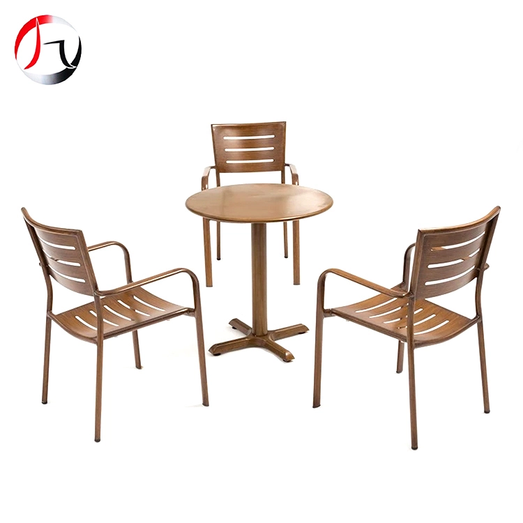 MHJ furniture - Patio Outdoor Folding Portable Aluminum Cafe Hotel Round Cocktail Bar Table Cocktail table 1