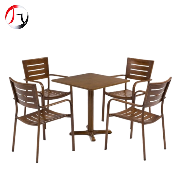 MHJ furniture - High Quality Indoor Outdoor Square Steel Bistro Bar Coffee Restaurant Table Cocktail table 1