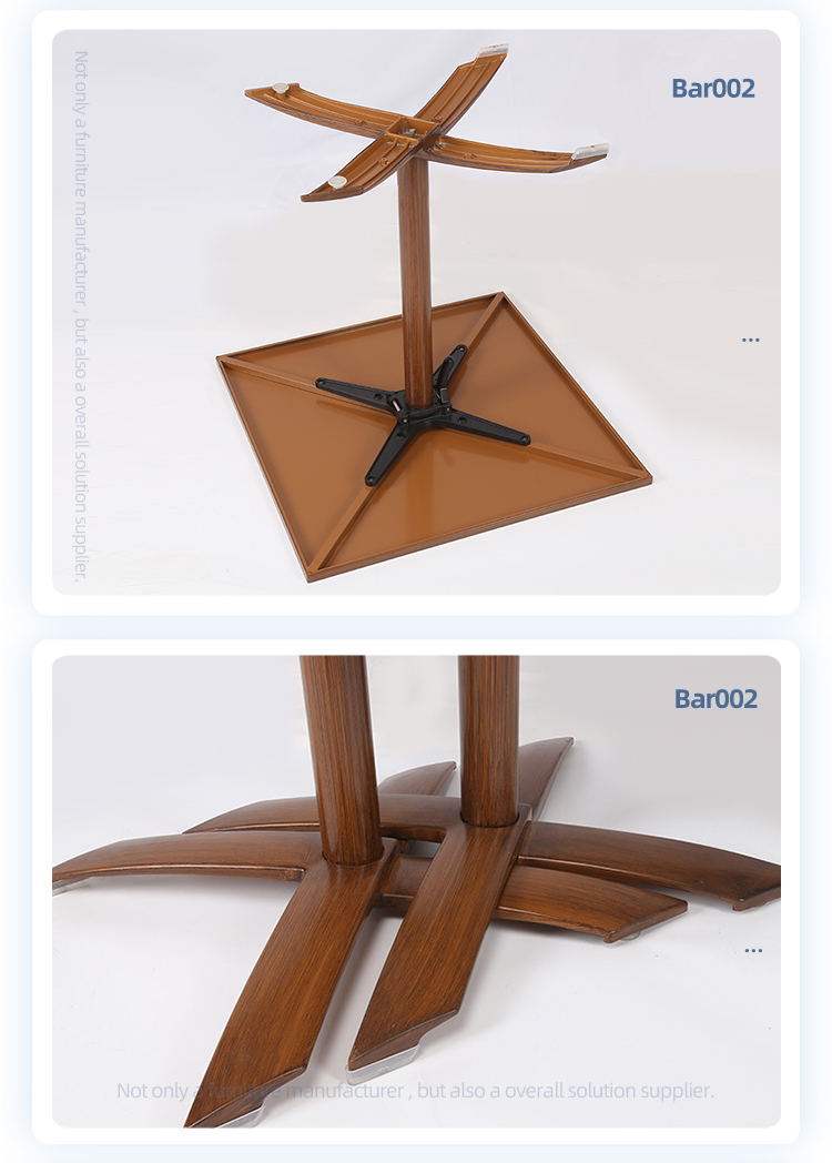 High quality indoor outdoor square steel bistro bar coffee restaurant table