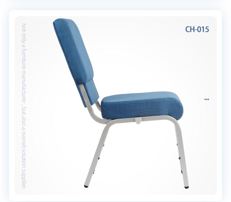 OEM ODM Commercial Theater Hall Connecting stackable Aluminum ganging Church hall banquet Chair