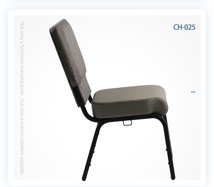 Wholesale stackable metal chairs pu leather pulpit auditorium interlocking church chair
