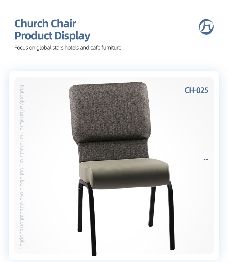 Wholesale stackable metal chairs pu leather pulpit auditorium interlocking church chair