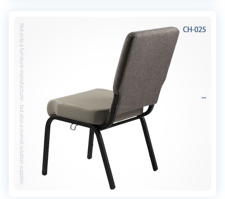 Wholesale stackable metal chairs pu leather pulpit auditorium interlocking church chair