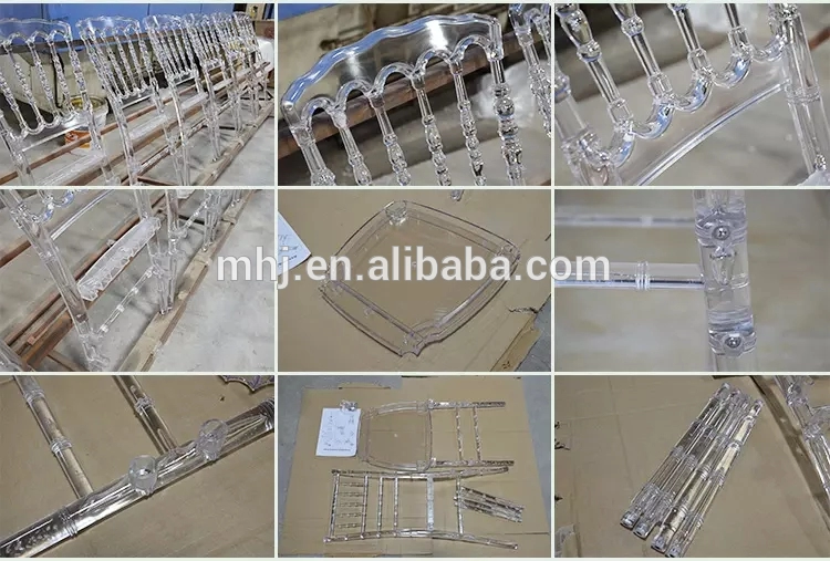 MHJ furniture - High Quality Knock-down Monoblock Resin Napoleon Wedding Chair Plastic chair and table 12