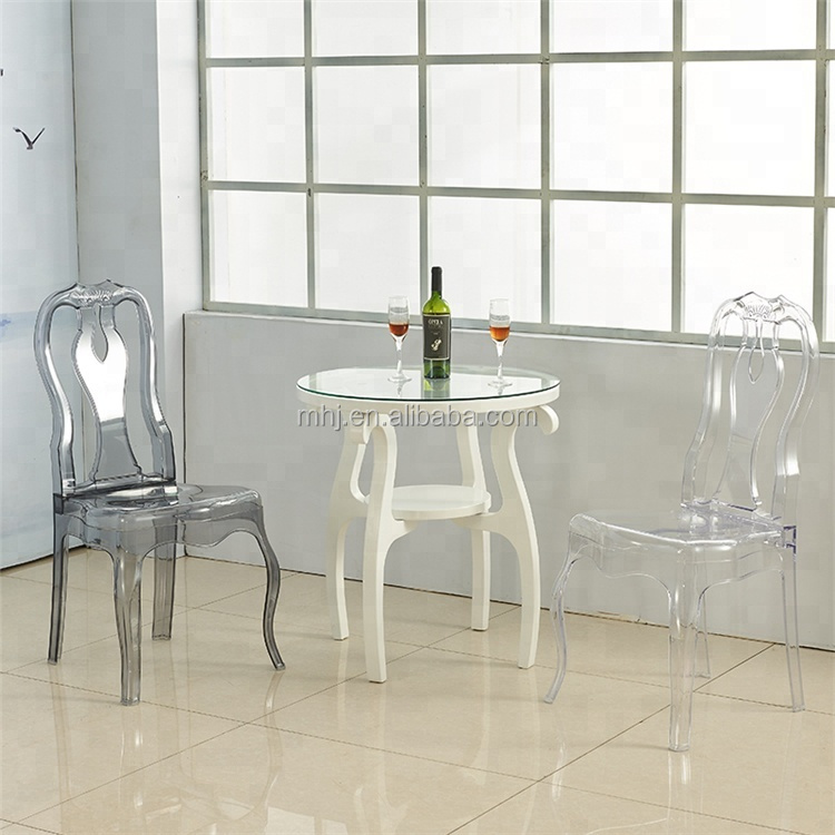MHJ furniture - Wholesale Stackable Clear Transparent Resin Chair Wedding Dining Chairs Plastic chair and table 7