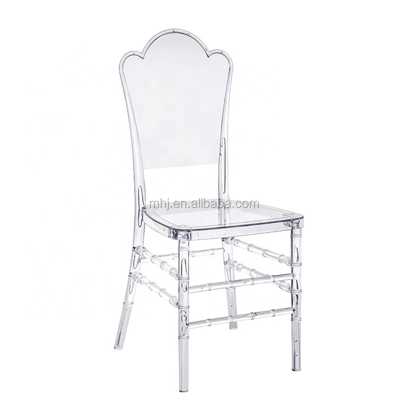 MHJ furniture - Peak Shape Back Tiffany Resin Chair Acryl Princess Wedding Dining Chair Plastic chair and table 1
