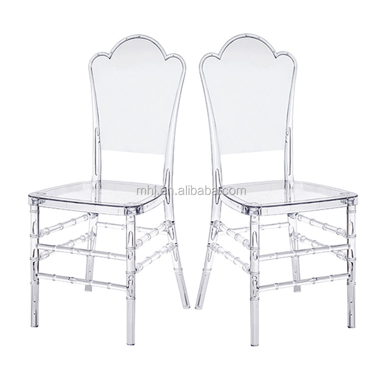 MHJ furniture - Peak Shape Back Tiffany Resin Chair Acryl Princess Wedding Dining Chair Plastic chair and table 10