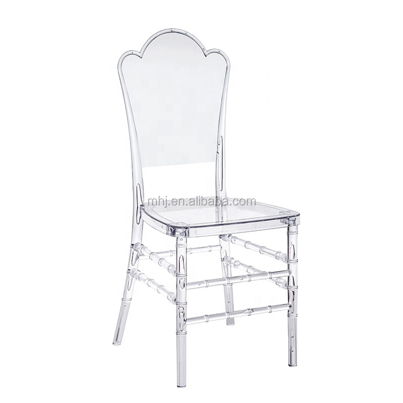 MHJ furniture - Peak Shape Back Tiffany Resin Chair Acryl Princess Wedding Dining Chair Plastic chair and table 12