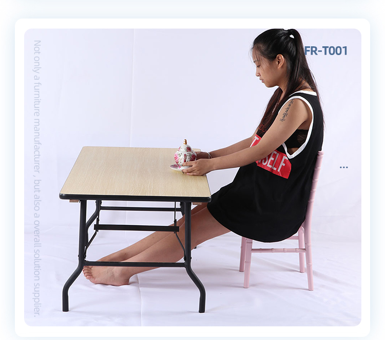 Laminate board fireproof board surface multi-function rectangle folding long table