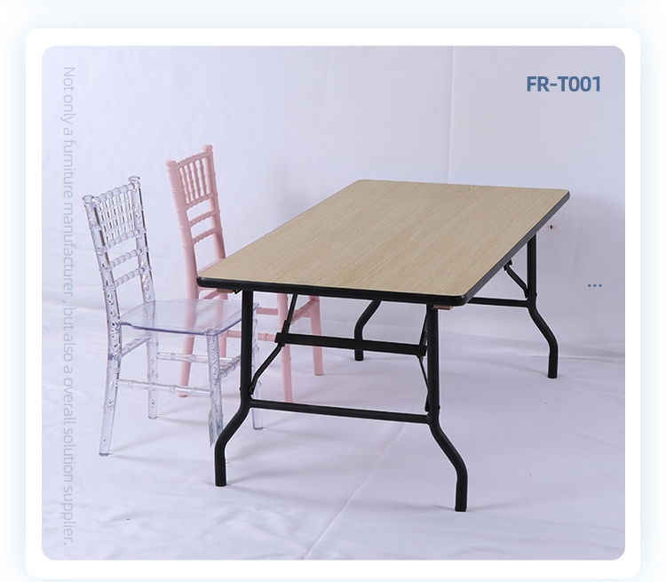 Laminate board fireproof board surface multi-function rectangle folding long table